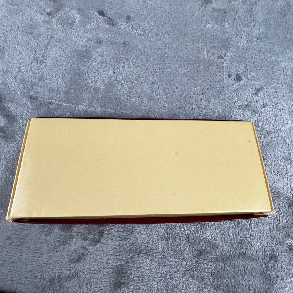 Vintage Buxton Convertible Tan Leather Wallet‎ Slim Bifold with Original Box